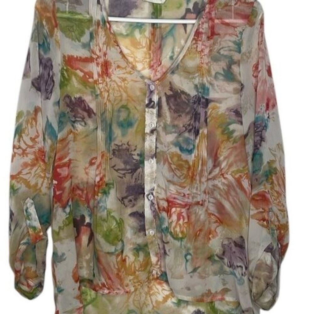 By Anthropologie Pins & Needles Sheer Blouse